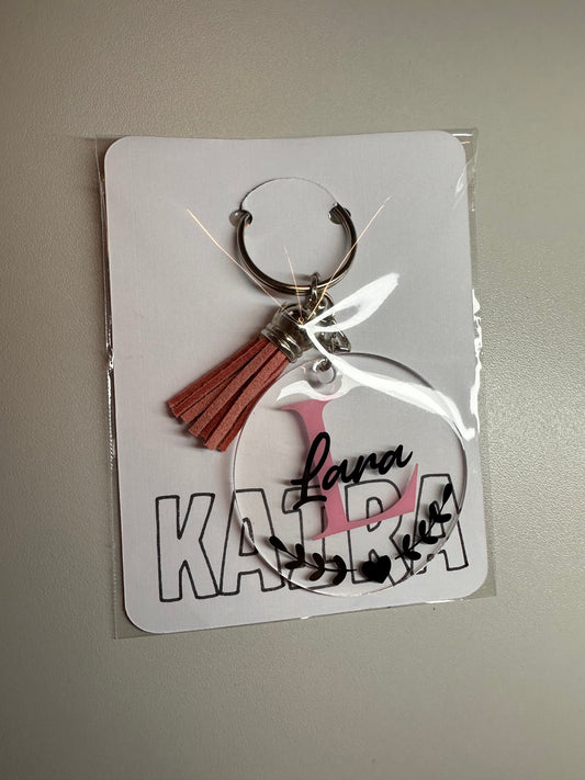 Schlüsselanhänger aus Acrylglas mit UV-Resin versiegelt - individuell & hochwertig